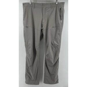 Howler Brothers Gray Ripstop Nylon Pants Cargo Tagged 36/32 Actual 38/33 Stretch